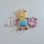 Amigurumi, jirafa, juguete, peluche, apego, tierno