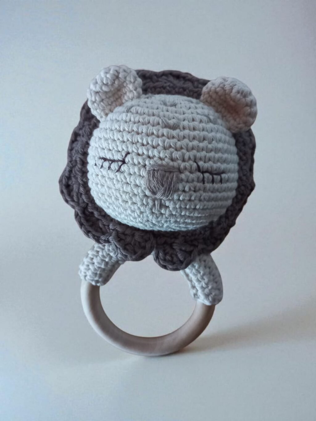 Sonajero, apego, tierno, bebe, leoncito, leon